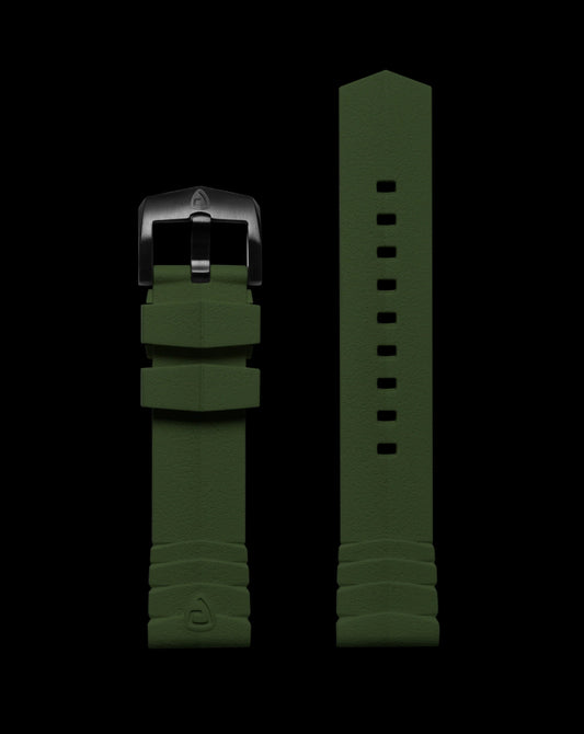 ProTek 22mm Rubber Strap - USMC Green