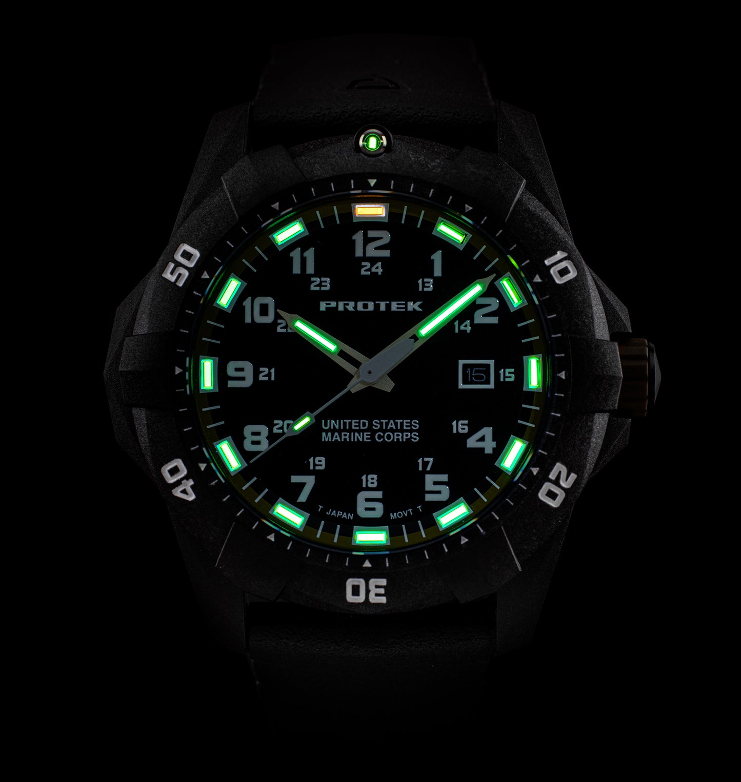 Model PT1011 USMC Watch - Tritium lume technologies