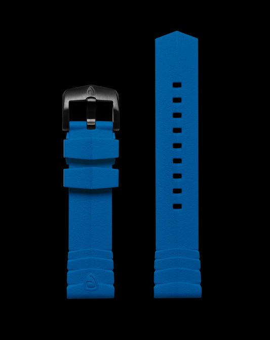 ProTek 22mm Rubber Strap - Bright Blue