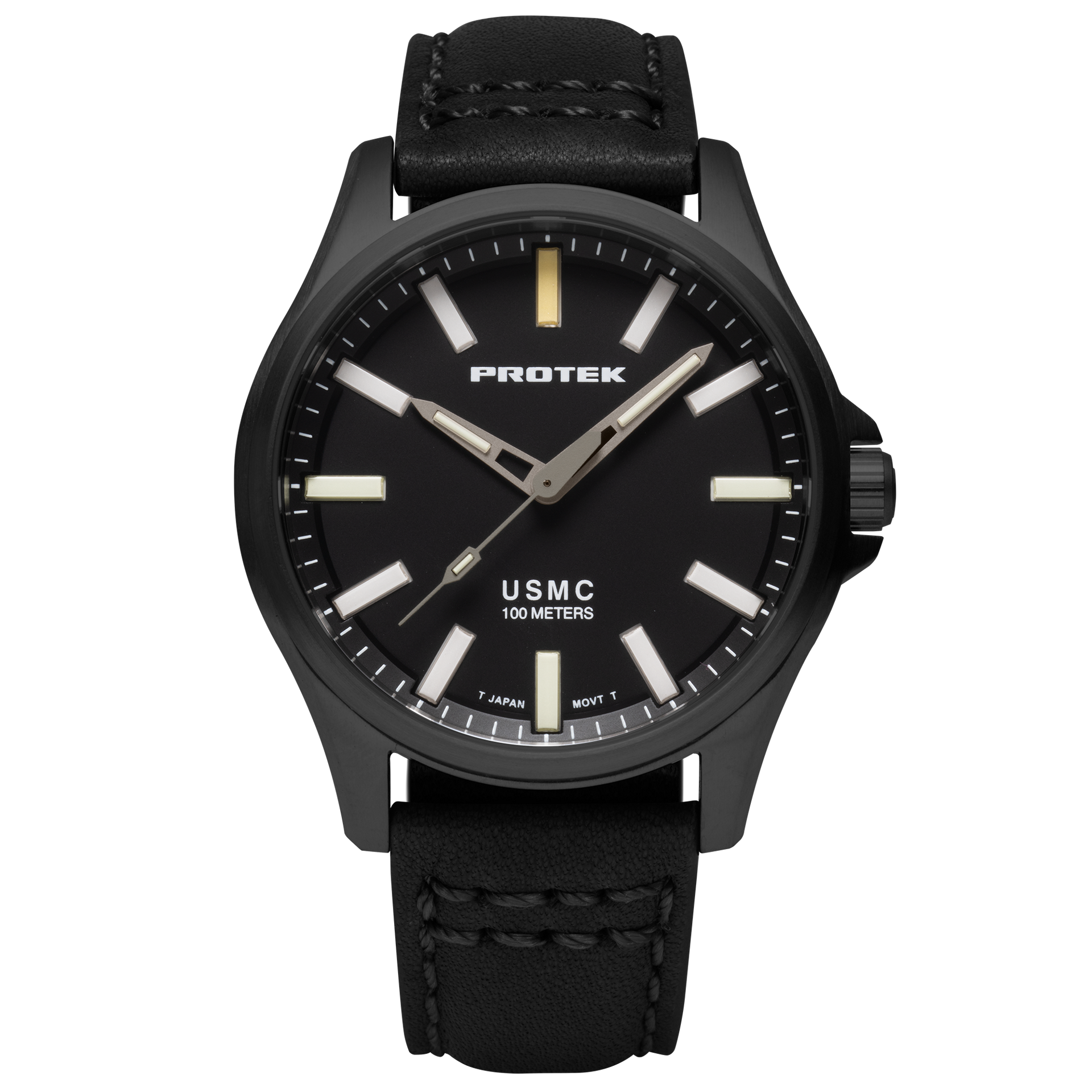 ProTek PT3102 USMC Titanium Watch – Gunmetal Glow