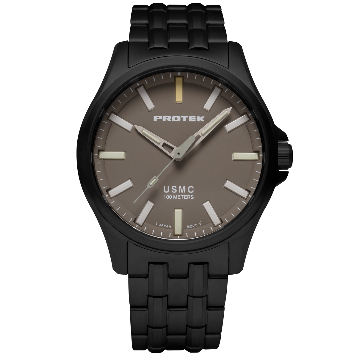 ProTek PT3106BR USMC Titanium Watch – Black Force