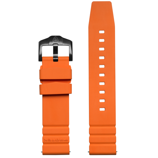 ProTek 22mm Rubber Strap - Aggressor Orange