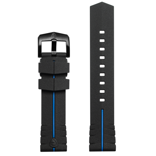 ProTek 22mm Rubber Strap - Thin Blue Line
